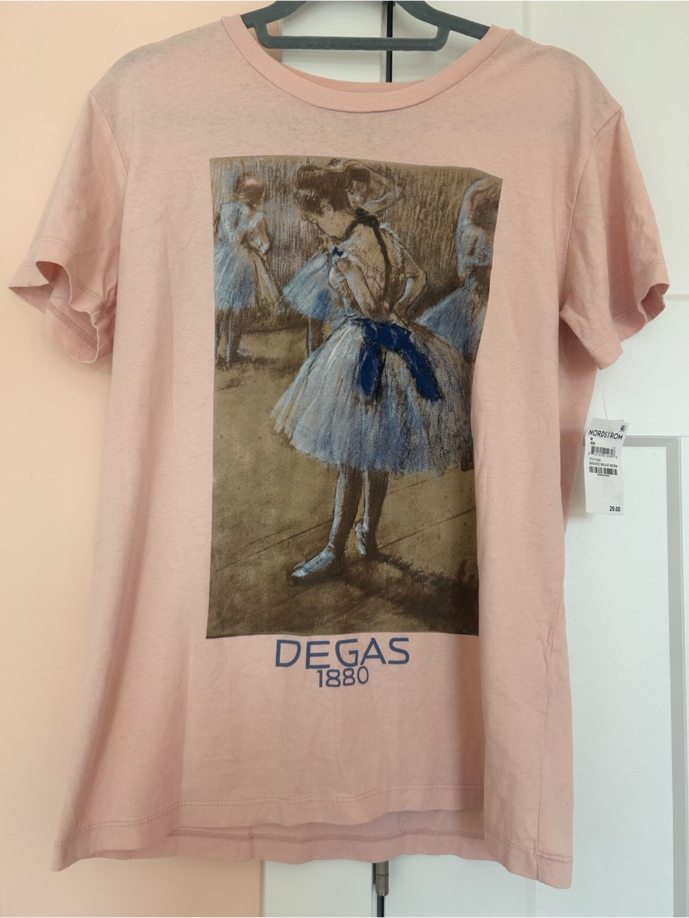 Golden Hour Washed mauve tee 100% cotton ballerina